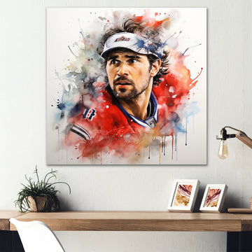 Hockey Champion Odyssey Portrait I - Sport Hockey Canvas Wall Art